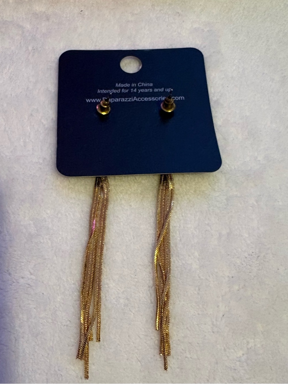 paparazzi Gold Multi-Chain Tassel Drop Earrings